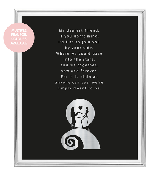 Meant To Be Foil Wall Print