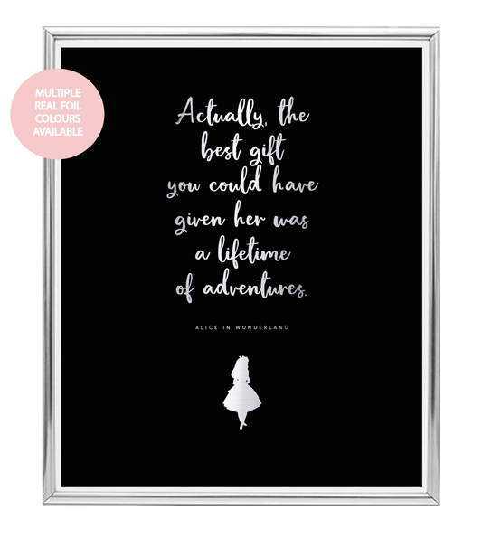 Best Gift Foil Wall Print