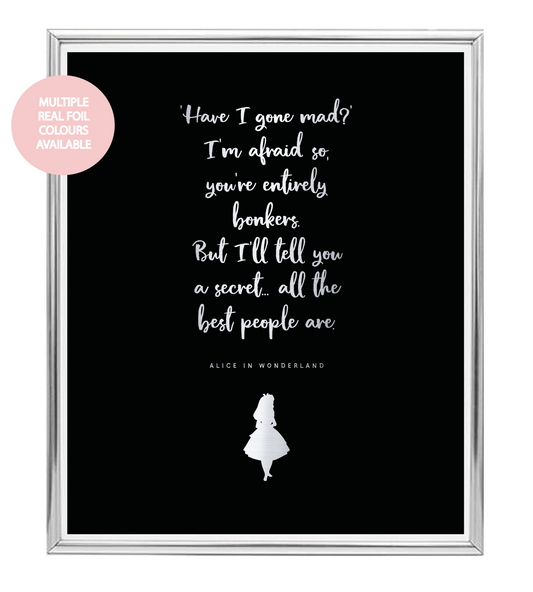 Bonkers Foil Wall Print
