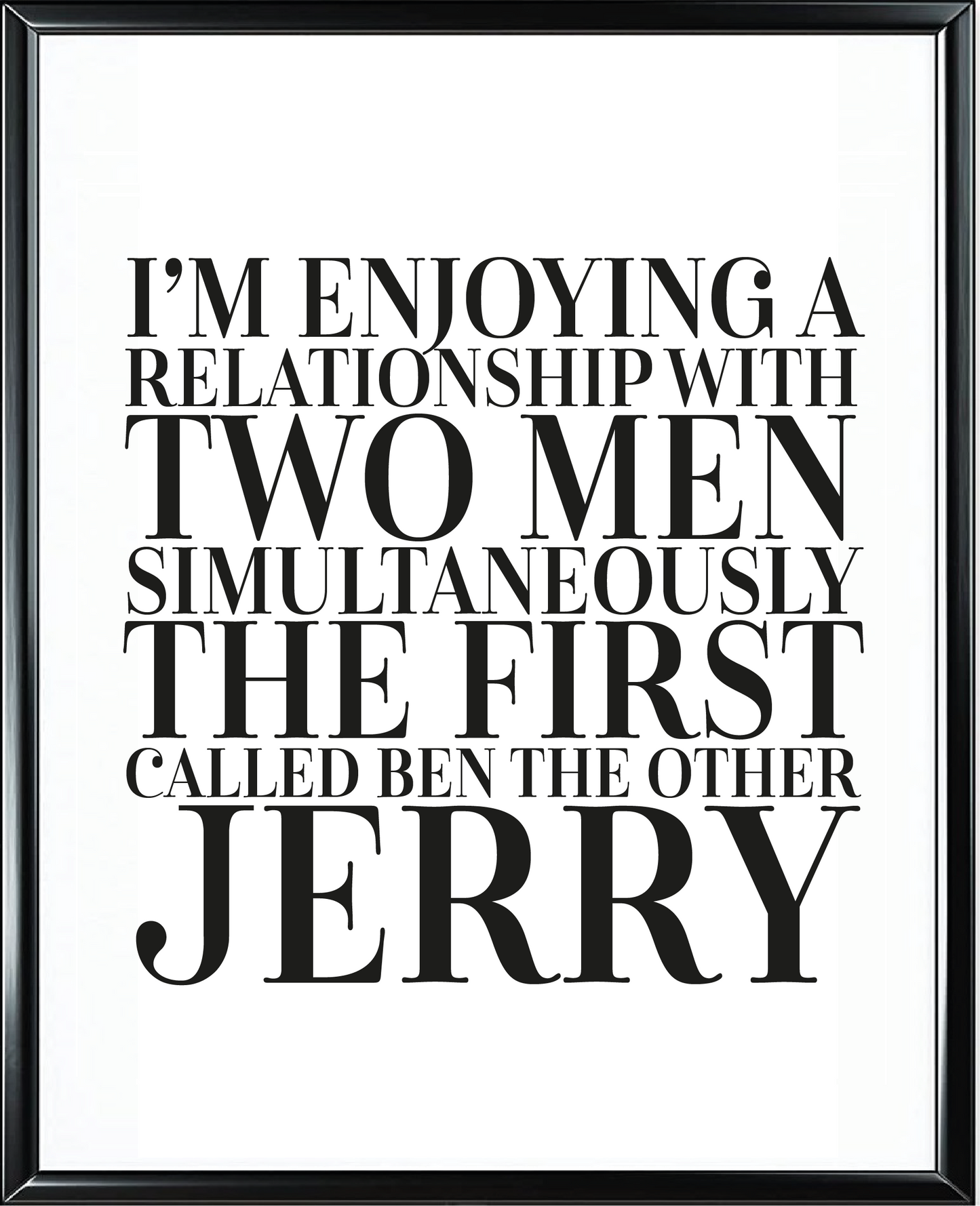 Ben And Jerry Foil Wall Print