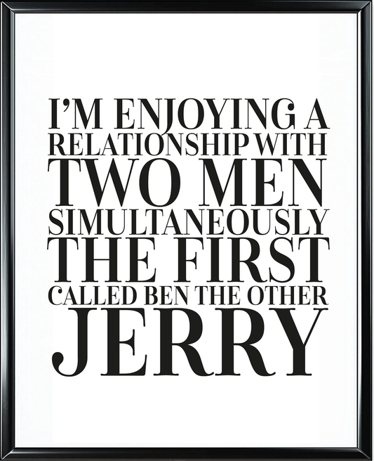 Ben And Jerry Foil Wall Print