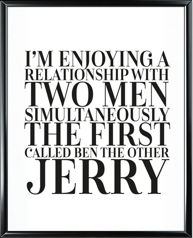 Ben And Jerry Foil Wall Print