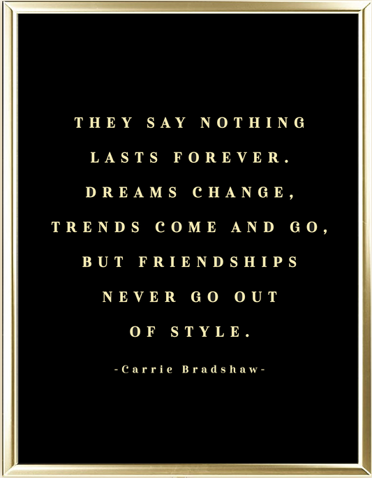 Out Of Style Foil Wall Print