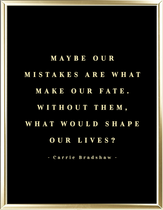Mistakes Foil Wall Print