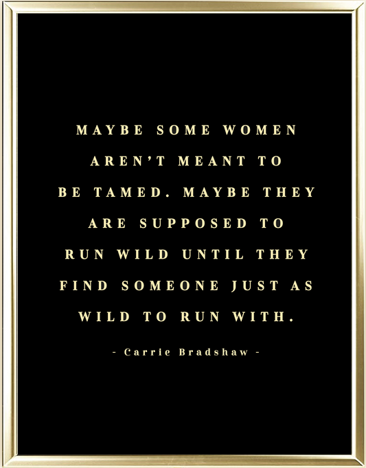 Run Wild Foil Wall Print