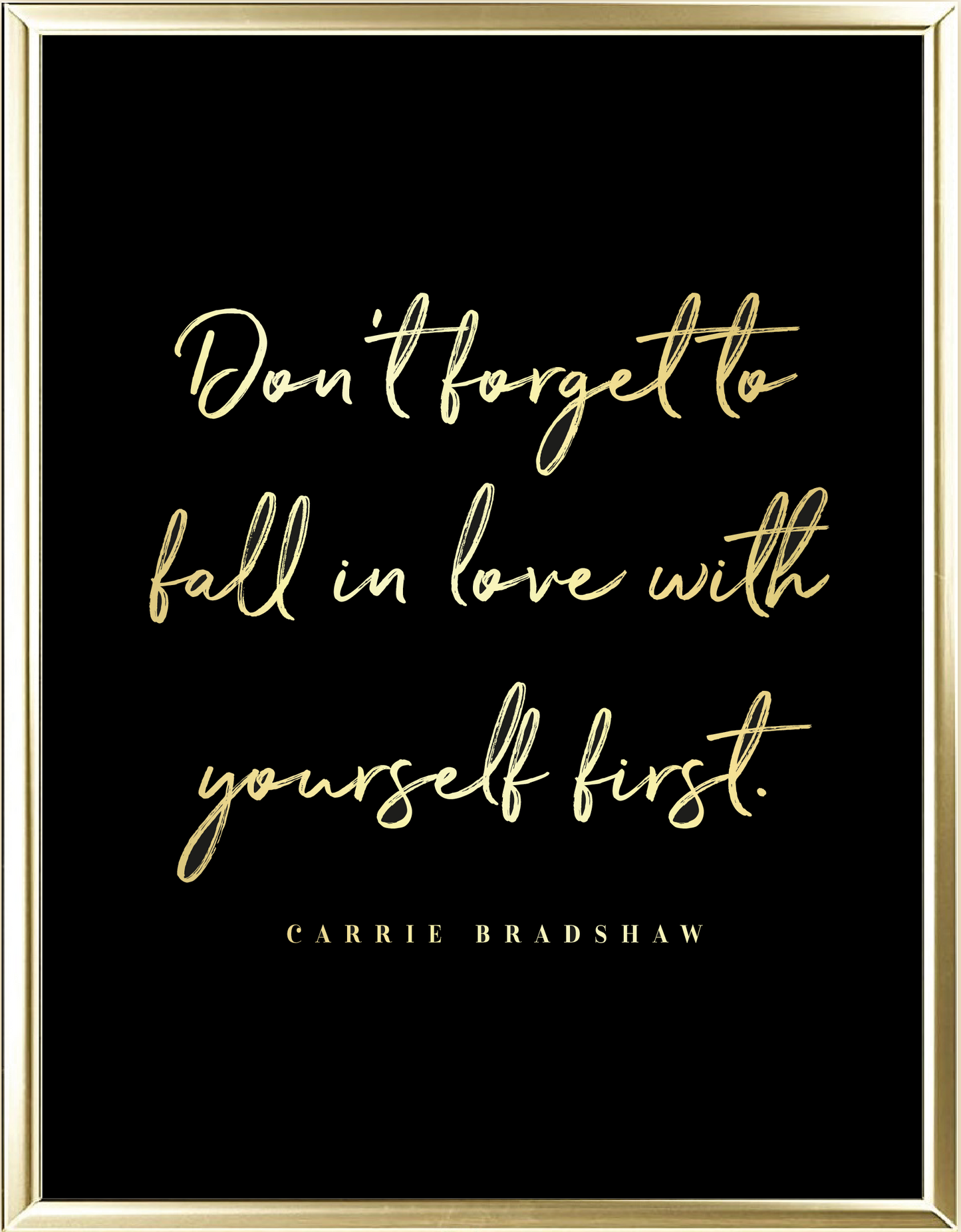 Yourself Foil Wall Print