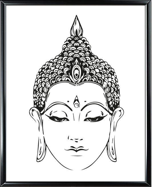 Buddha Foil Wall Print
