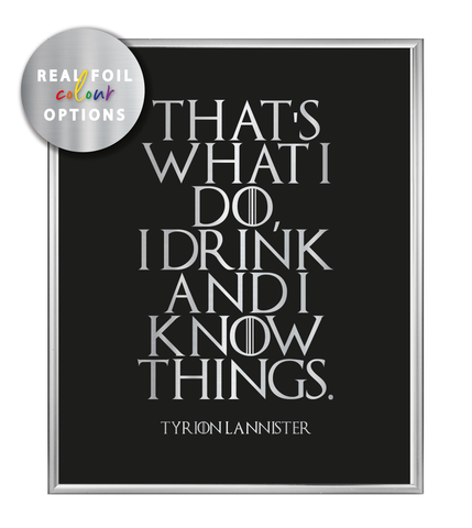 Know Things Foil Wall Print