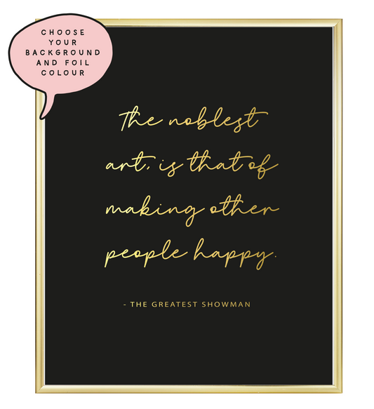 Noblest Art Foil Wall Print