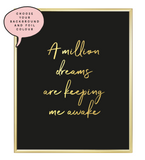 Million Dreams Foil Wall Print