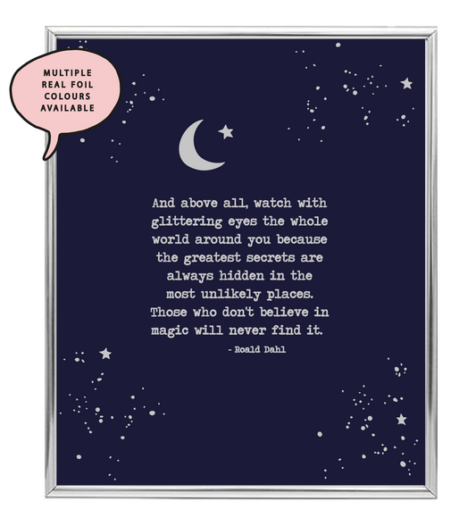 Believe In Magic Foil Wall Print