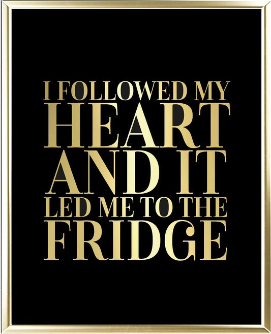 Fridge Foil Wall Print