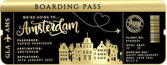 Personalised Boarding Pass