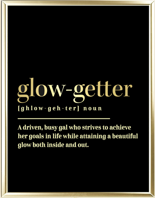 Glow Getter Dictionary Foil Wall Print