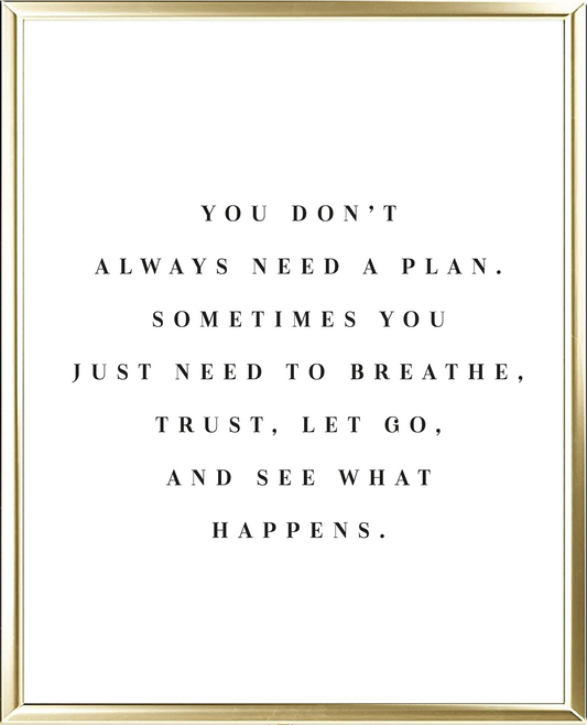 See What Happens Foil Wall Print