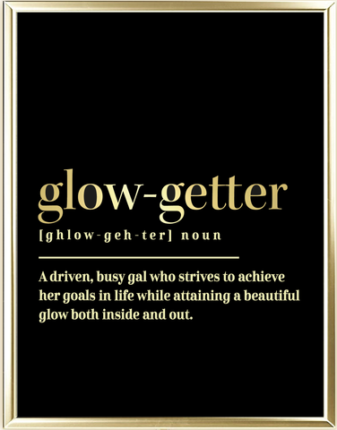 Glow Getter Dictionary Foil Wall Print