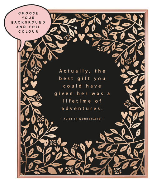 Best Gift Foil Wall Print