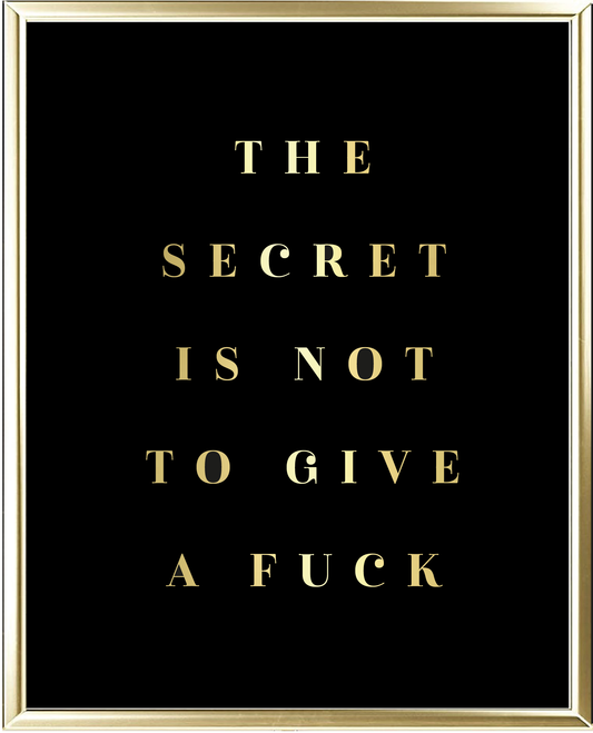 The Secret Foil Wall Print