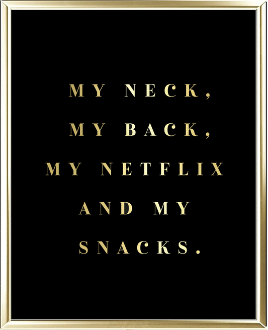 Netflix Foil Wall Print