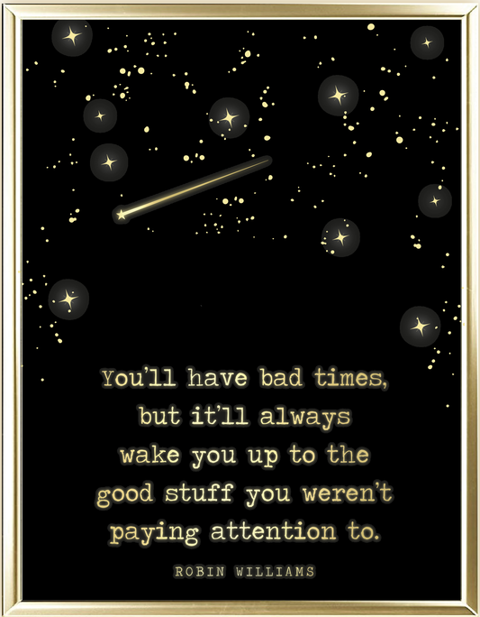 Bad Times Foil Wall Print