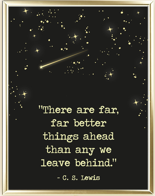 Better Things Ahead Foil Wall Print