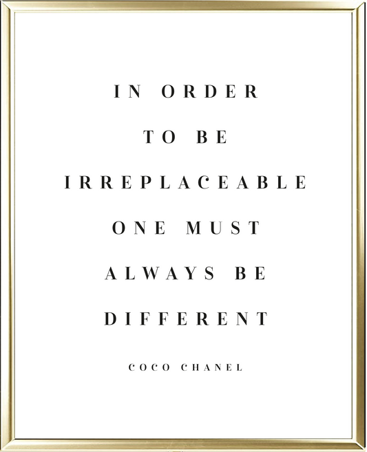 Irreplaceable Foil Wall Print