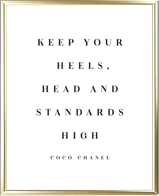 Standards High Foil Wall Print
