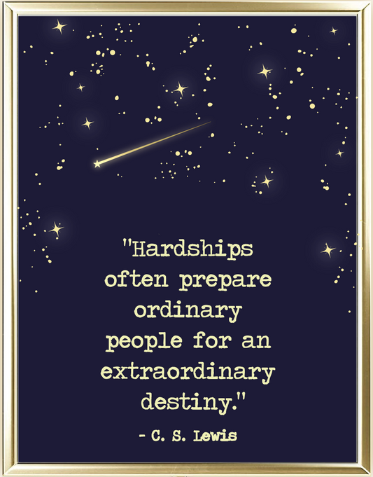 Hardships Foil Wall Print