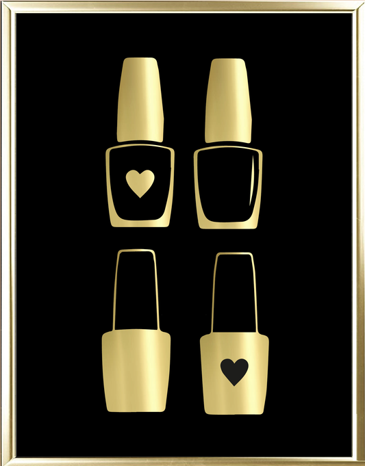 Nail Polish Foil Wall Print