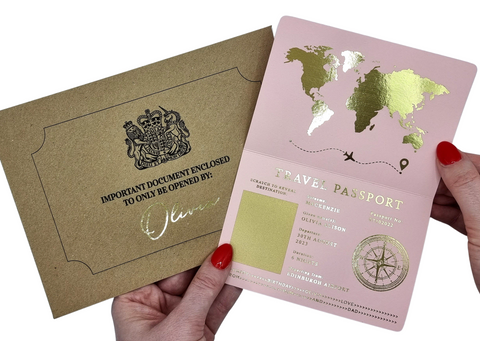 Pink Scratch & Reveal Passport