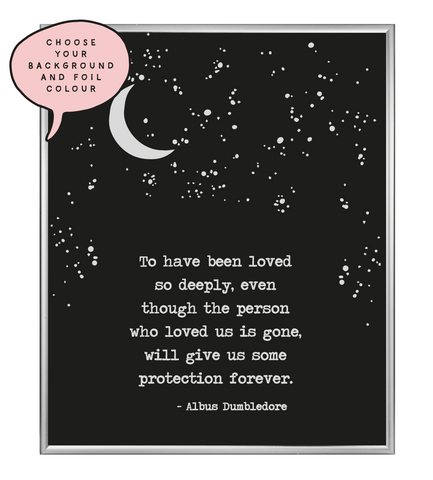 Loved So Deeply Star Foil Wall Print