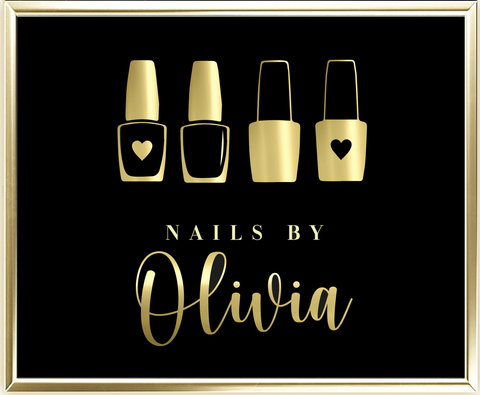 Nails By Foil Wall Print