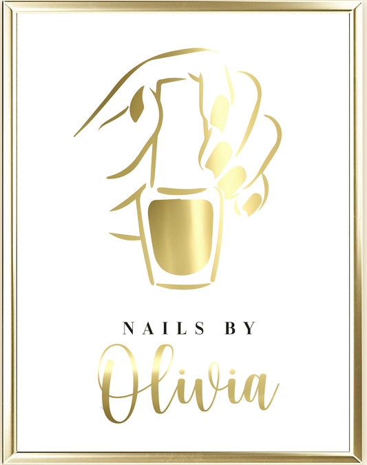Nails By Foil Wall Print