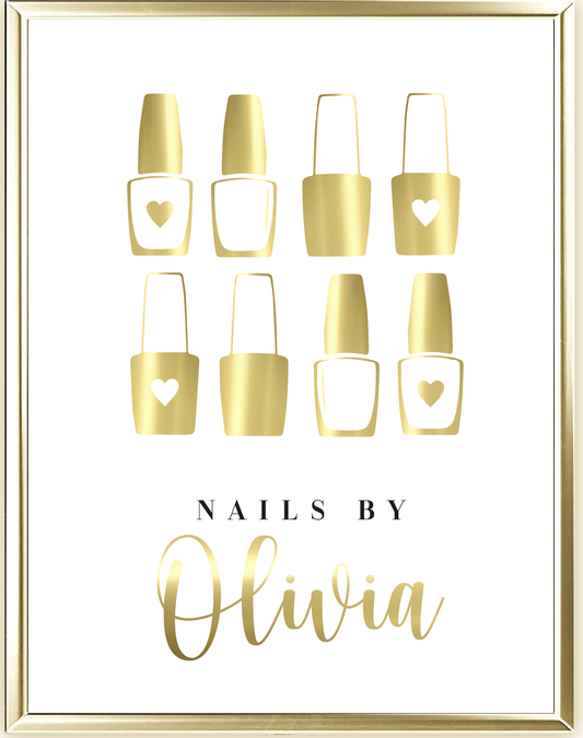 Nails By Foil Wall Print