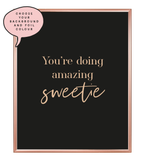 Sweetie Foil Wall Print