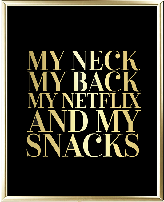 Netflix Foil Wall Print