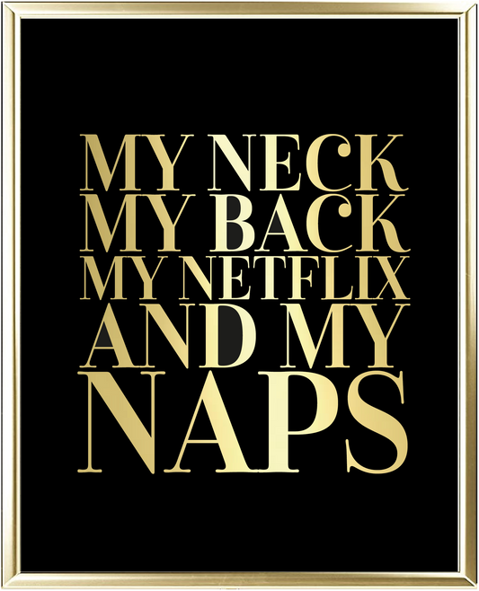 Naps Foil Wall Print