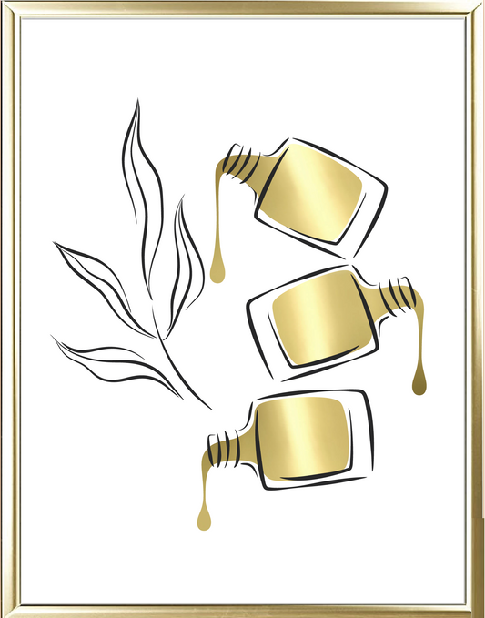 Nail Polish Foil Wall Print