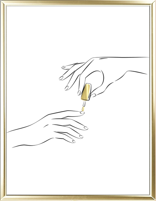 Nail Polish Foil Wall Print