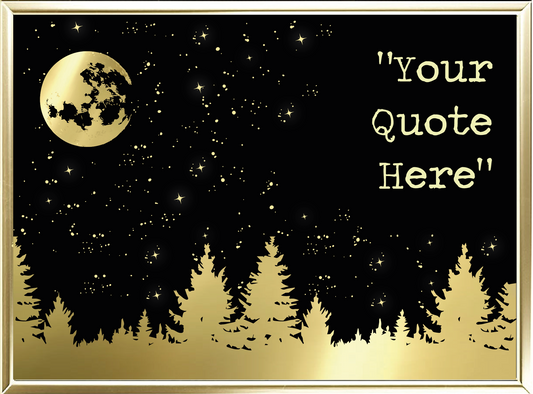 Custom Real Foil Wall Print