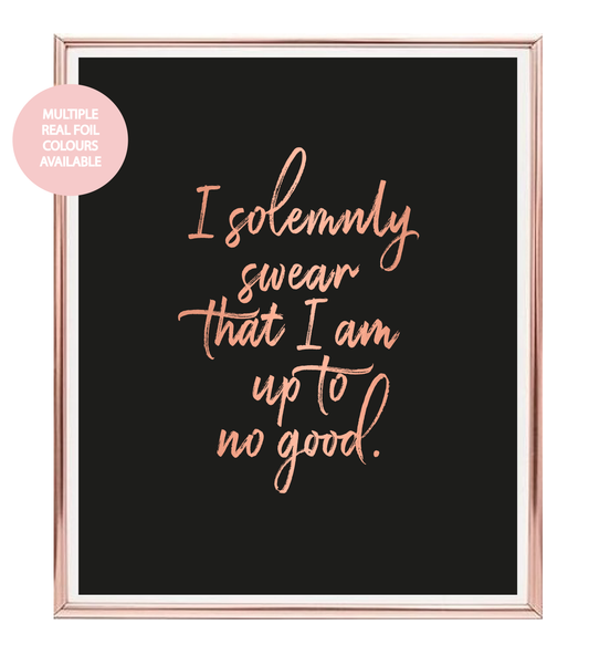 Solemnly Swear Foil Wall Print