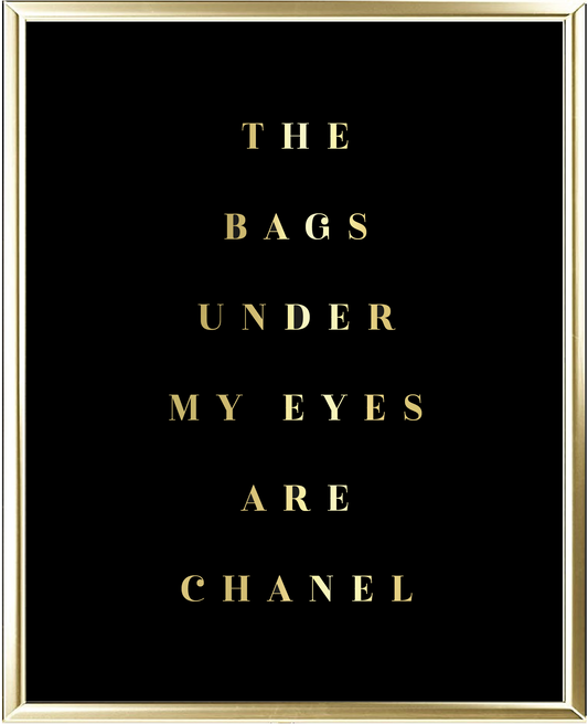 Bags Foil Wall Print