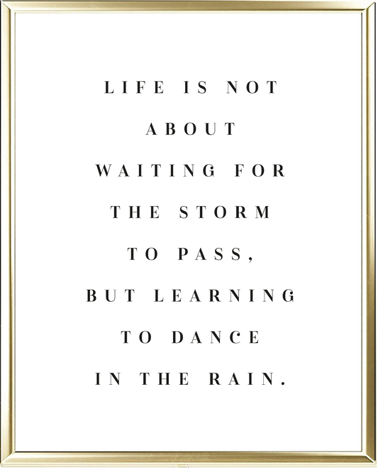 Rain Dance Foil Wall Print