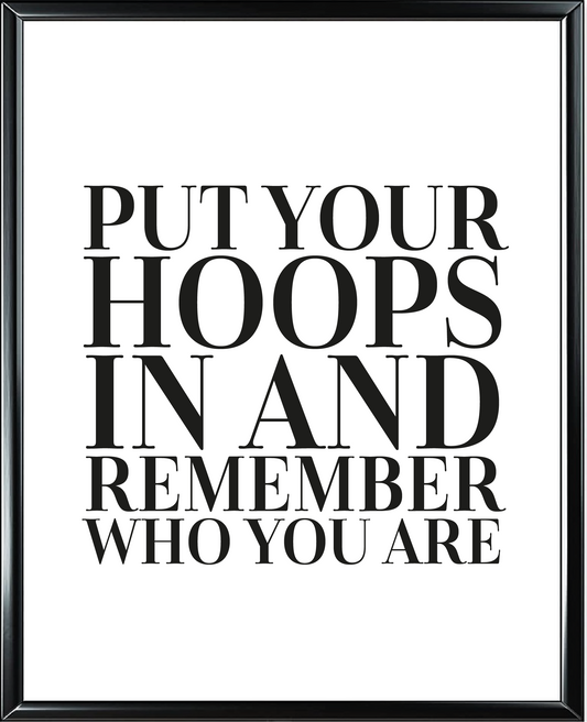 Hoops Foil Wall Print