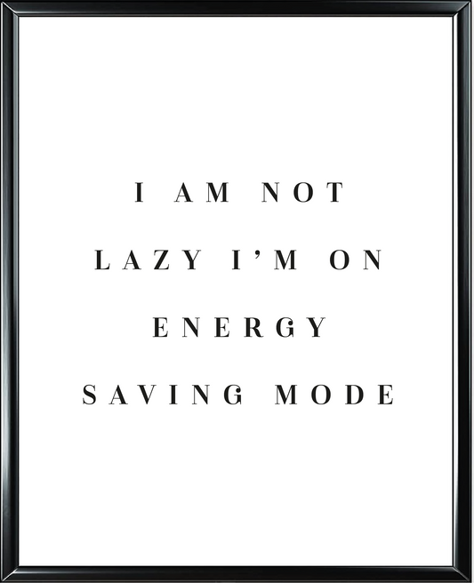 Lazy Foil Wall Print