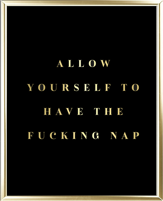 Nap Foil Wall Print