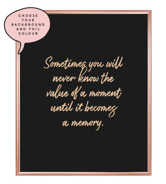 Memory Foil Wall Print