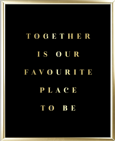 Together Foil Wall Print