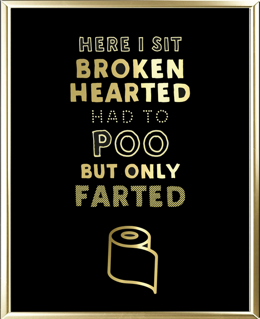 Broken Hearted Foil Wall Print