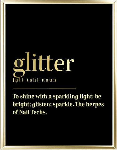 Glitter Dictionary Foil Wall Print